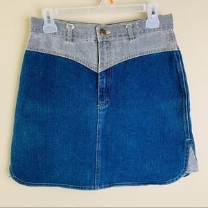 Amancio | 90s Vintage Mini Jean Skirt 8
